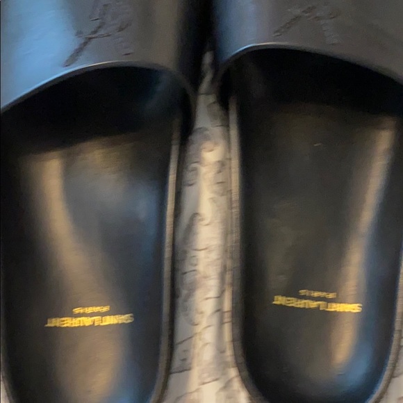 Mens size 7 Saint Laurent Jimmy Sandals in black - Picture 4 of 4